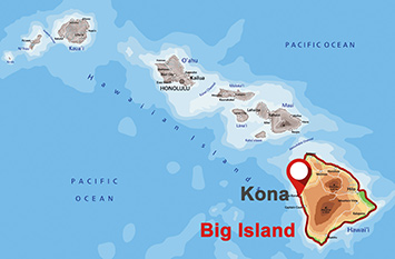Where is Kona on Big Island?