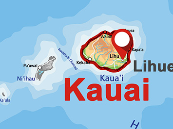 Where is Lihue on Kauai?