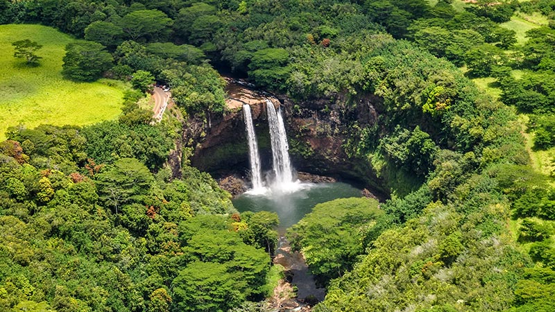 lihue waterfall