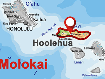 Where is Hoolehua on Molokai?